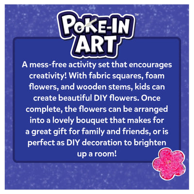Poke-in Art Flower Bouquet DIY craft set for kids ages 4-9 creating beautiful flowers