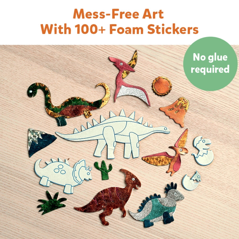 Foil Fun: World Of Dinosaurs | No Mess Art Kit (ages 4-9)