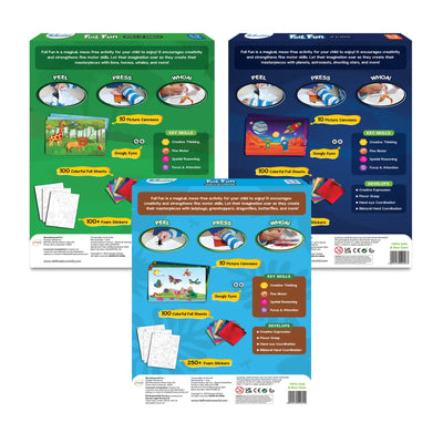 Colorful Foil Fun art activity kits in the Foil-tastic Fun Bundle for ages 4-9