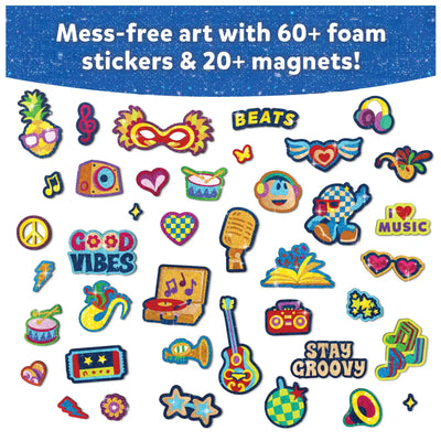 Foil Fun: Groovy Beats | No Mess Magnetic Art Kit (ages 7-13)