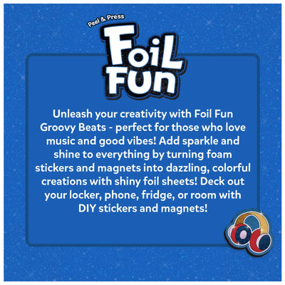 Foil Fun: Groovy Beats | No Mess Magnetic Art Kit (ages 7-13)