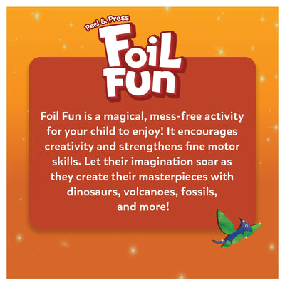 Foil Fun: World Of Dinosaurs | No Mess Art Kit (ages 4-9)