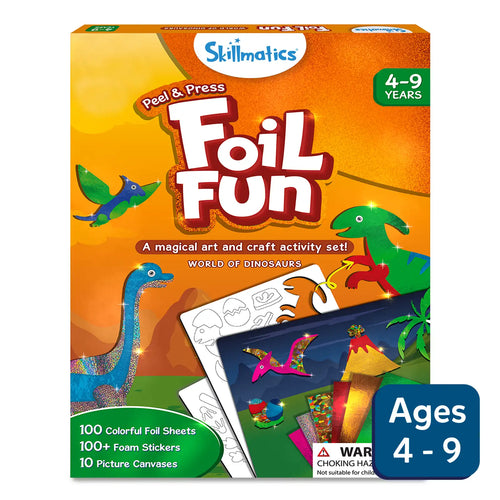 Foil Fun: World Of Dinosaurs | No Mess Art Kit (ages 4-9)