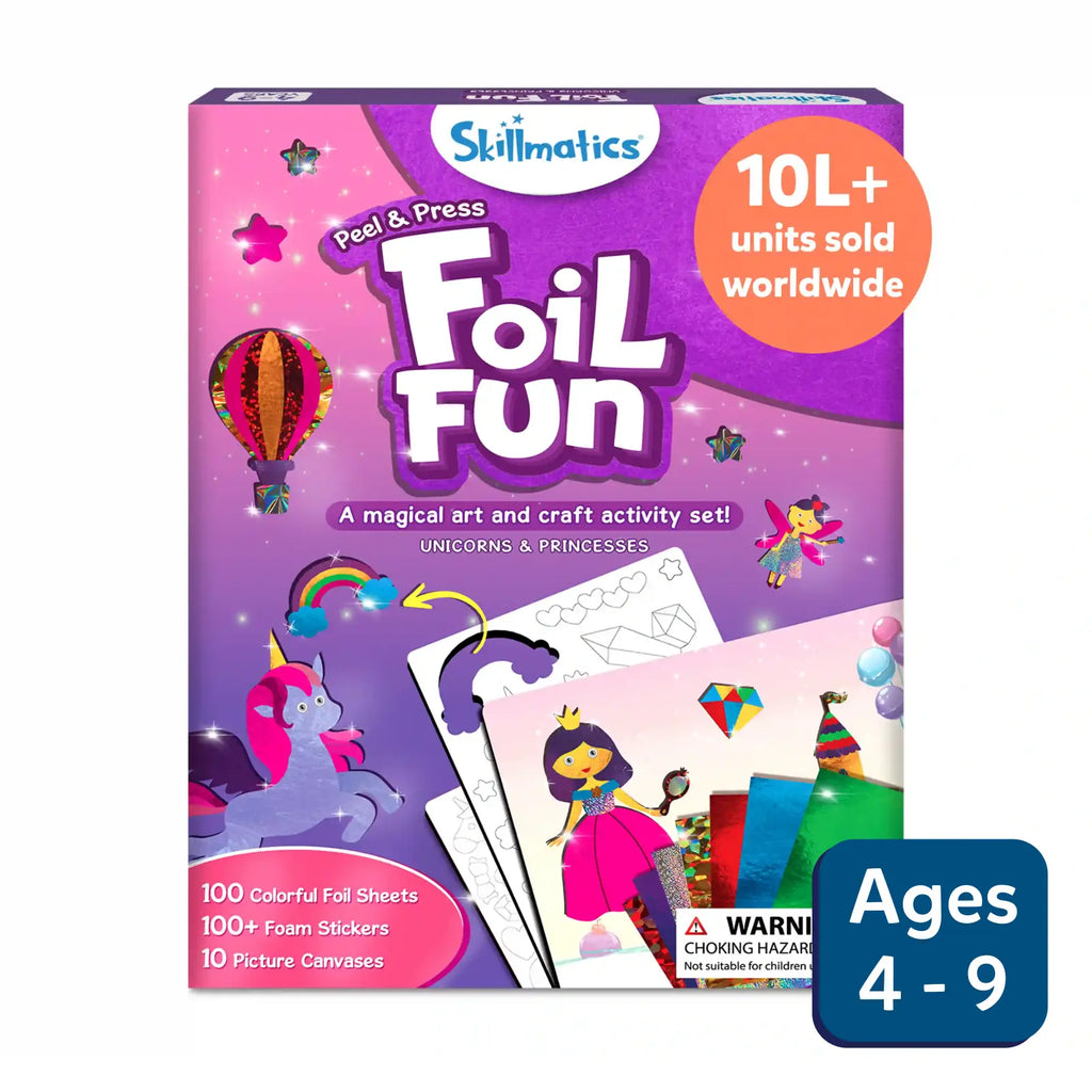 Foil Fun: Unicorns & Princesses | No Mess Art Kit (ages 4-9)