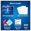 Children’s Frozen-themed art kit with colorful supplies for creative fun