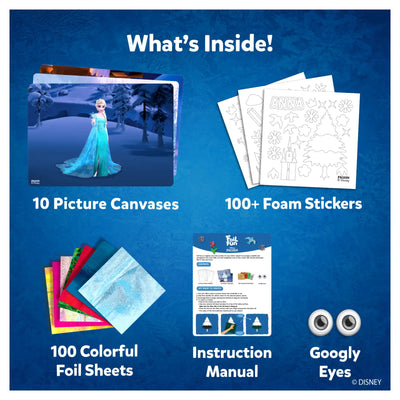 Children’s Frozen-themed art kit with colorful supplies for creative fun