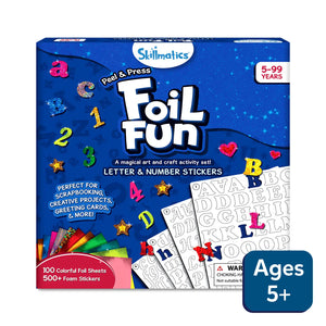 Foil Fun Letter & Number Stickers | No Mess Art Kit (ages 5+)