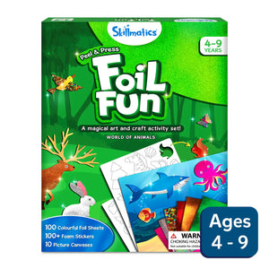 Foil Fun: World Of Animals | No Mess Art Kit (ages 4-9)