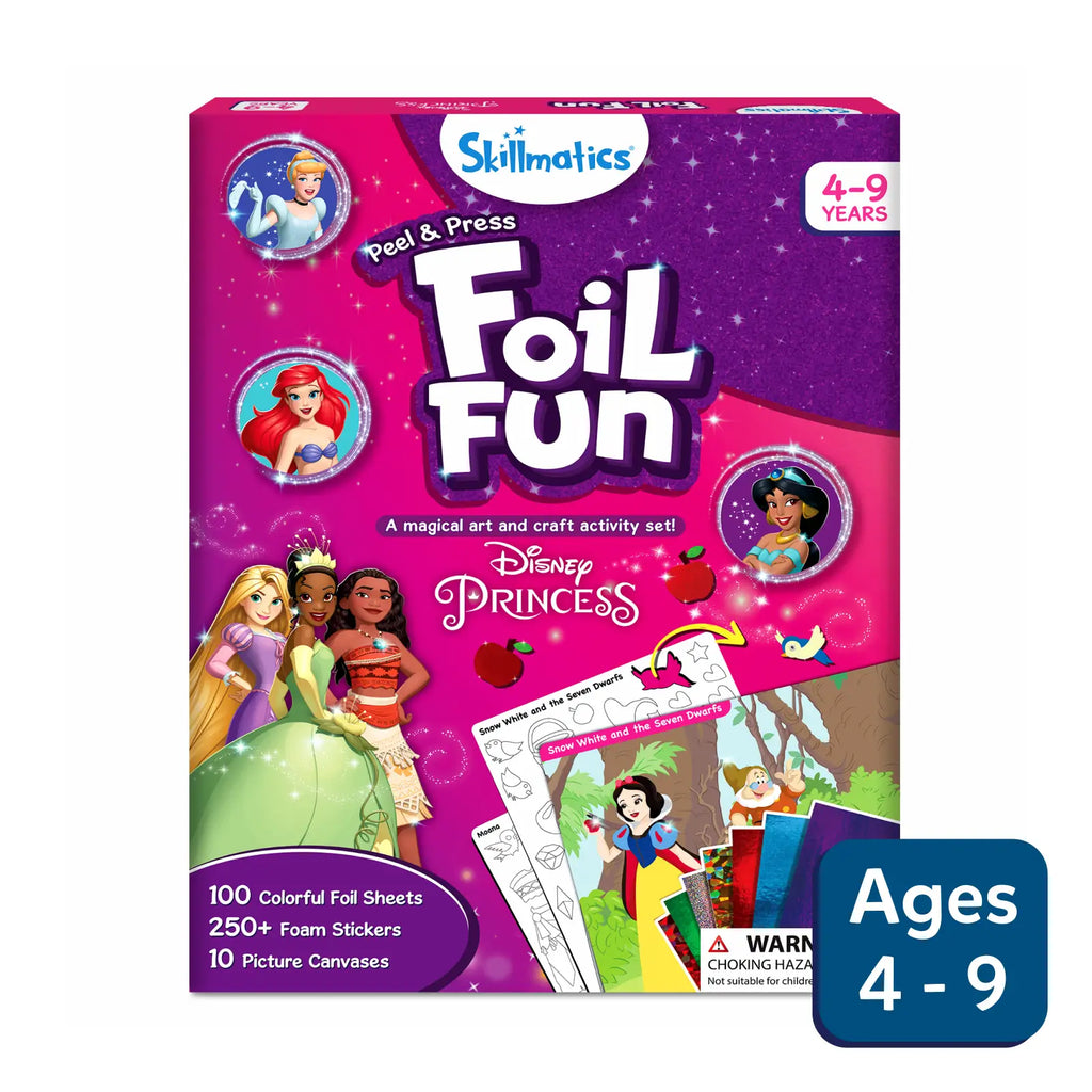 Disney Princesses Art Kit | No Mess Foil Craft Art Kit (ages 4-9 old)