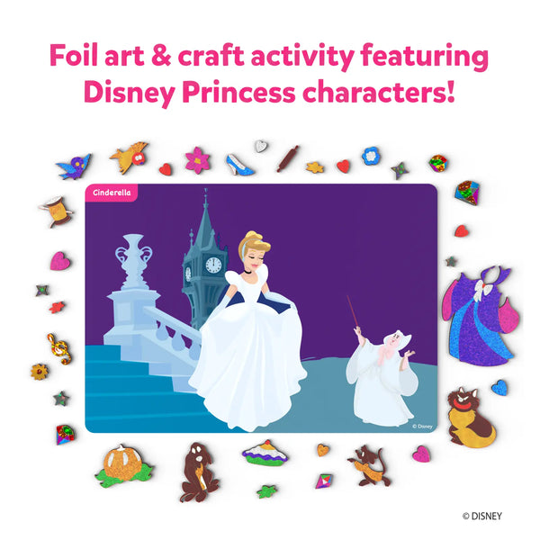 Disney Princesses Art Kit | No Mess Foil Craft Art Kit (ages 4-9 old)