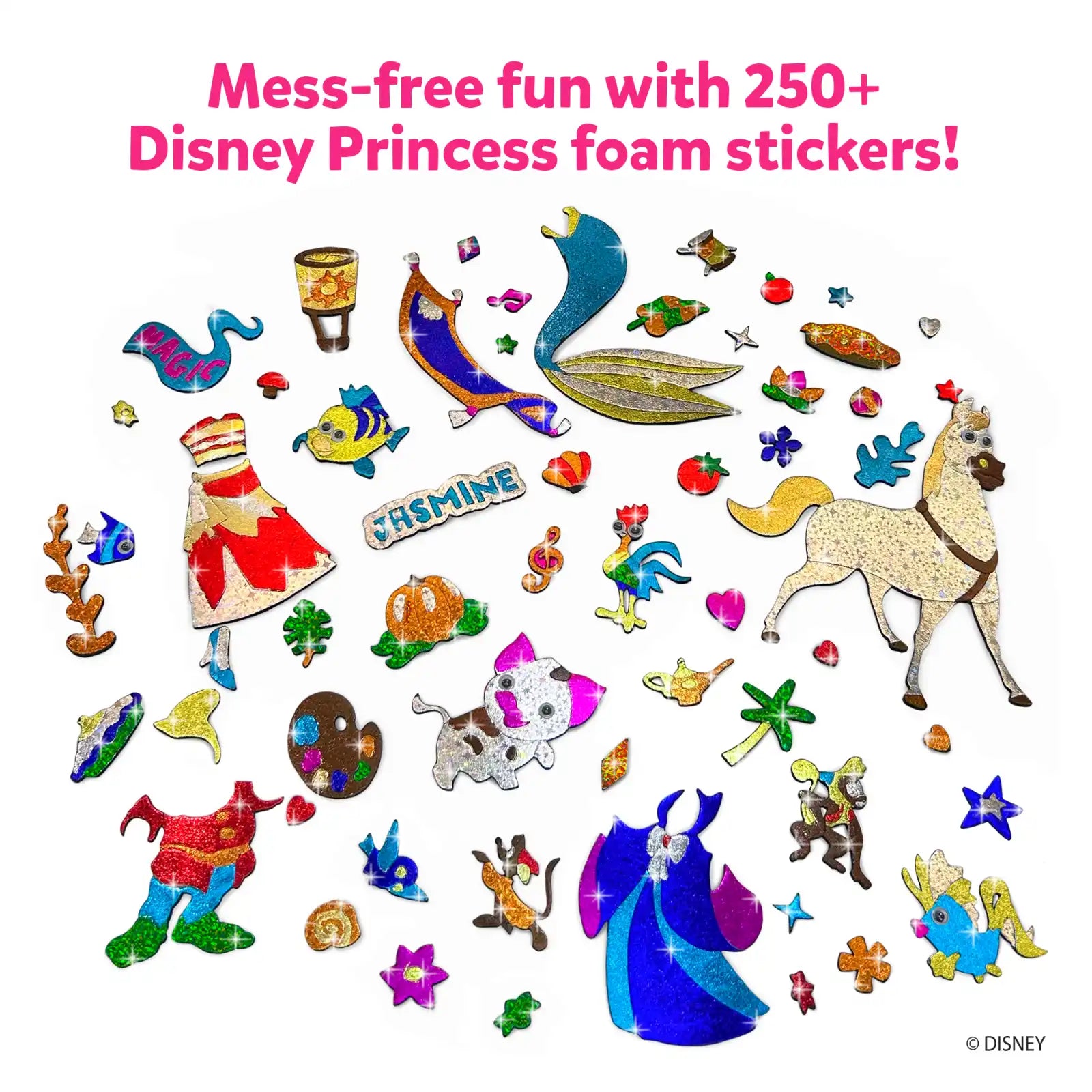 Disney Princesses Art Kit | No Mess Foil Craft Art Kit (ages 4-9 old ...