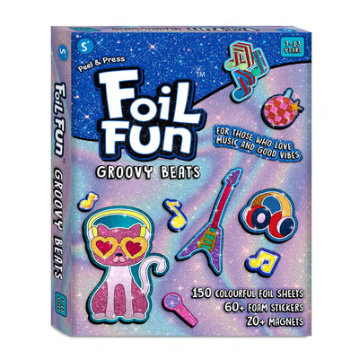 Foil Fun: Groovy Beats | No Mess Magnetic Art Kit (ages 7-13)