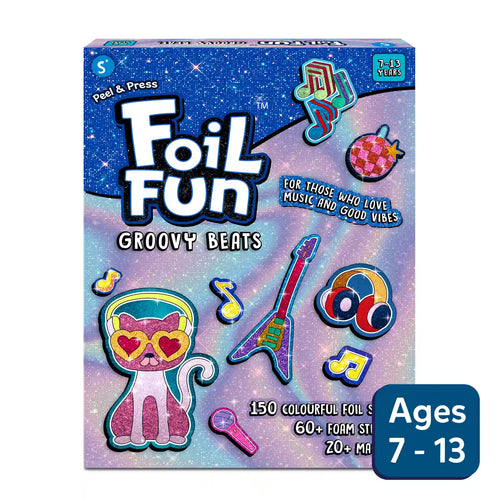 Foil Fun: Groovy Beats | No Mess Magnetic Art Kit (ages 7-13)