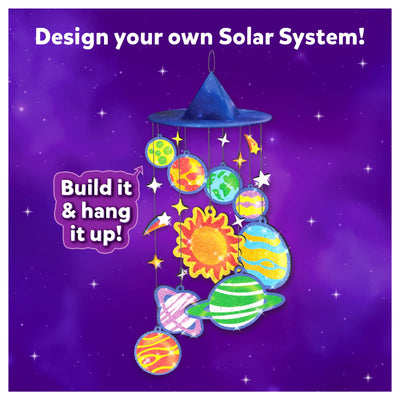 DIY solar system mobile kit from Foil Fun Solar System No Mess Art Kit for kids