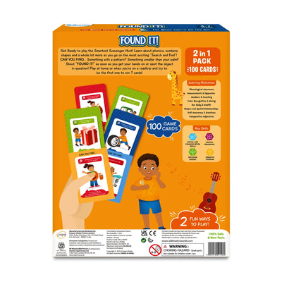 Children’s educational card game Found It Combo for learning phonics, numbers, shapes