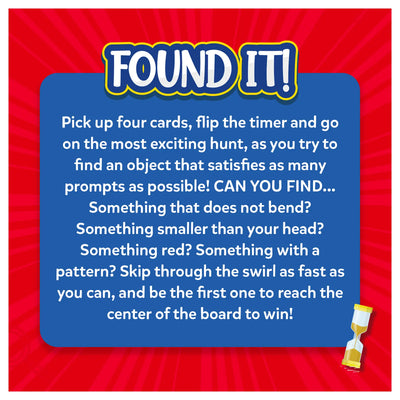 Found It Board Game for object hunts, perfect for smart scavenger hunts for ages 6+