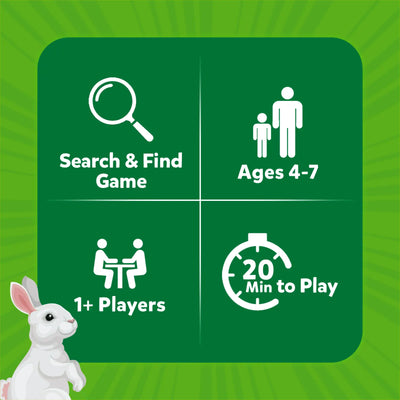 Green Found It Outdoor Edition game box highlighting search and find fun for ages 4-7
