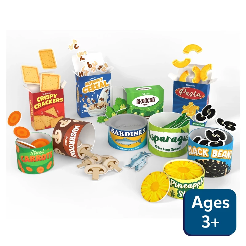 Grocery Set Play Food for Realistic Pretend Play ages 3 7
