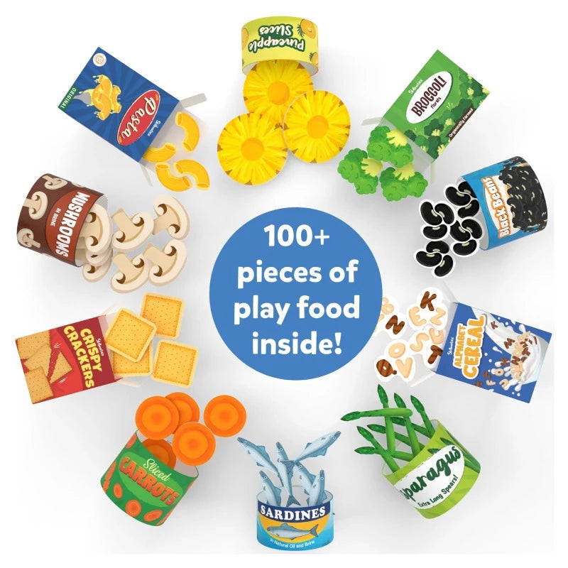 Grocery Set Play Food for Realistic Pretend Play ages 3 7
