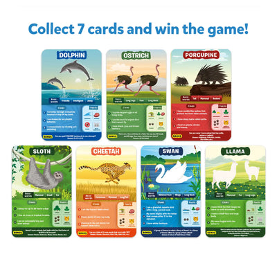 Animal-themed educational game cards from Guess in 10 Animal Planet Mega Pack for kids