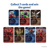 Set of seven collectible Marvel character cards from Guess in 10 Marvel trivia game for ages 8+