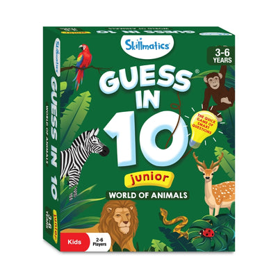 Children’s educational board game about animals from Guess in 10 Junior World of Animals