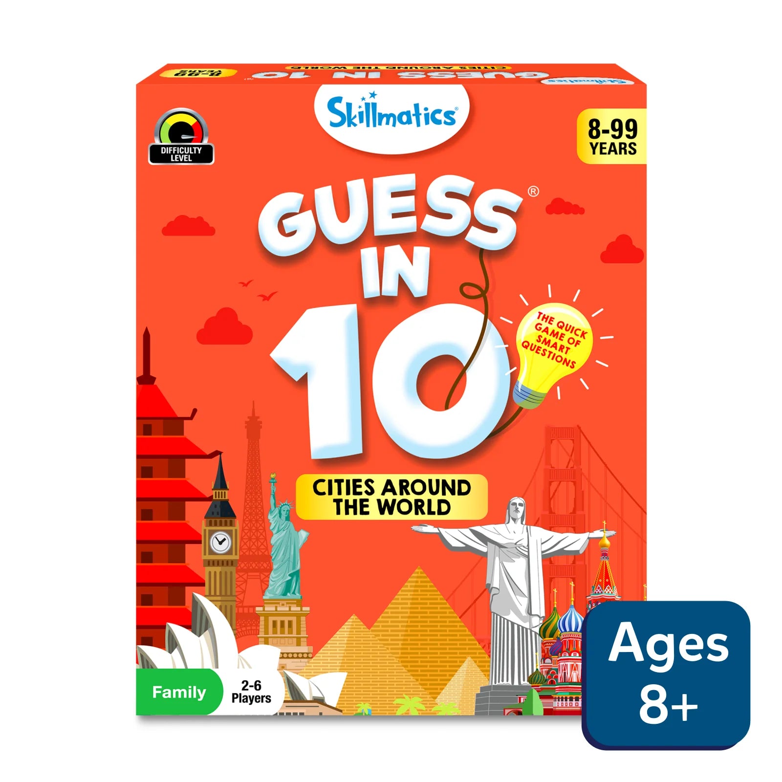 Guess in 10: Cities Around The World | Trivia card game (ages 8+)