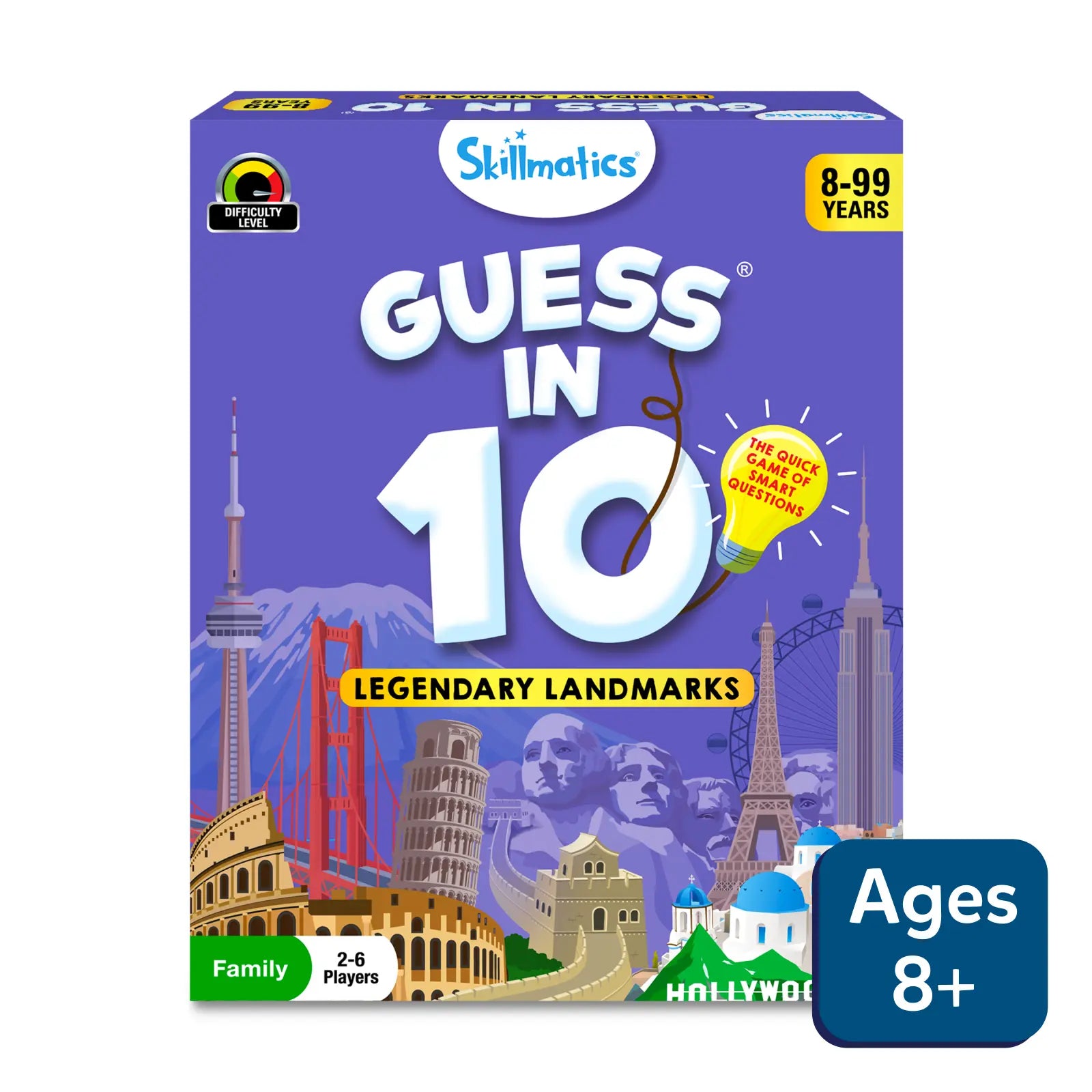 Guess in 10: Legendary Landmarks | Trivia card game (ages 8+)