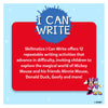 Red learning board with blue I CAN WRITE splash from Disney Junior Mickey Mouse activity mat