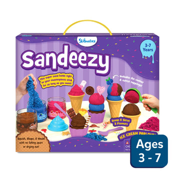 Sandeezy: Ice Cream Parlour | Sensory Toy & Pretend Play Set (ages 3-7)
