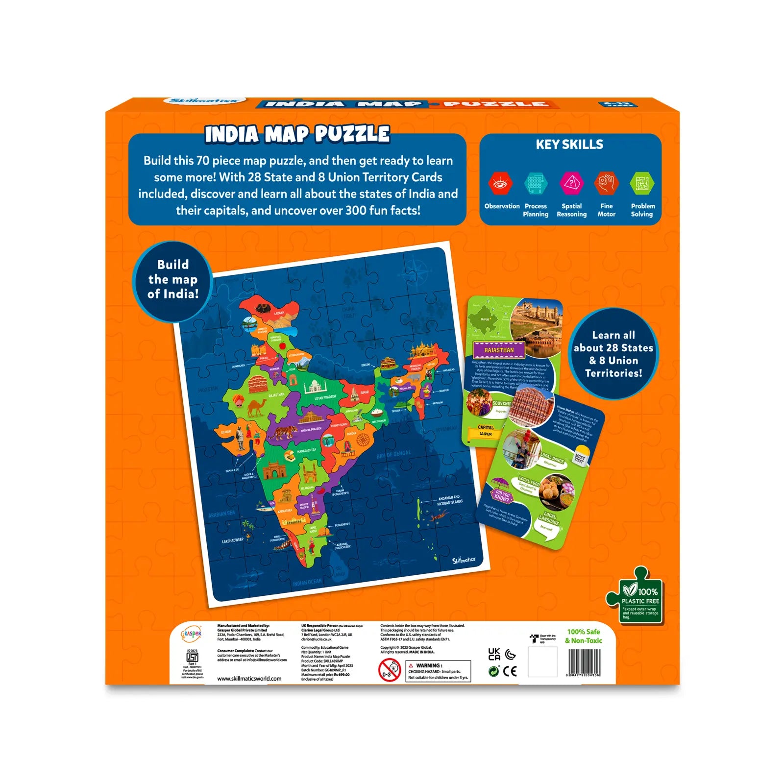 India Map Puzzle | Floor Puzzle & Game (ages 6-12)