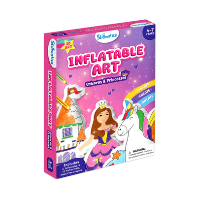 Inflatable Art: Unicorns & Princesses | 3D DIY Craft Kit (ages 4-7)