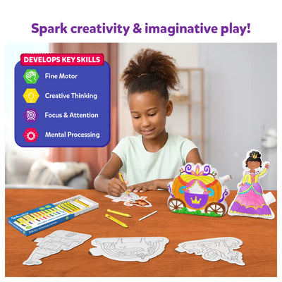Inflatable Art: Unicorns & Princesses | 3D DIY Craft Kit (ages 4-7)