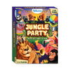 Colorful Jungle Party board game box with anthropomorphic animals at a jungle-themed party