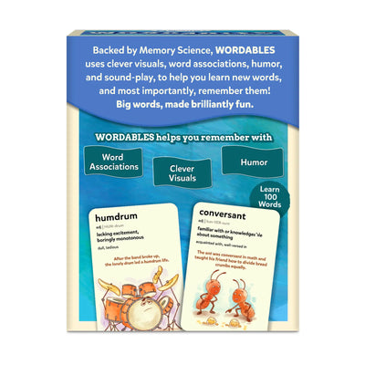 Wordables: Level 2 | Vocabulary Flash Cards (ages 10+)