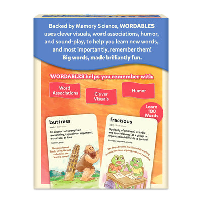 Wordables: Level 3 | Vocabulary Flash Cards for SAT Prep (ages 12+)