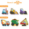 Construction vehicle-themed puzzles for kids ages 3-6 in My First Puzzle Set Mega Combo