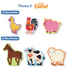 Farm animal-themed puzzles for kids ages 3-6 featuring six 3- and 4-piece puzzles