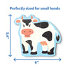 Cow-shaped puzzle with four large pieces for small hands from My First Puzzle Set Mega Combo