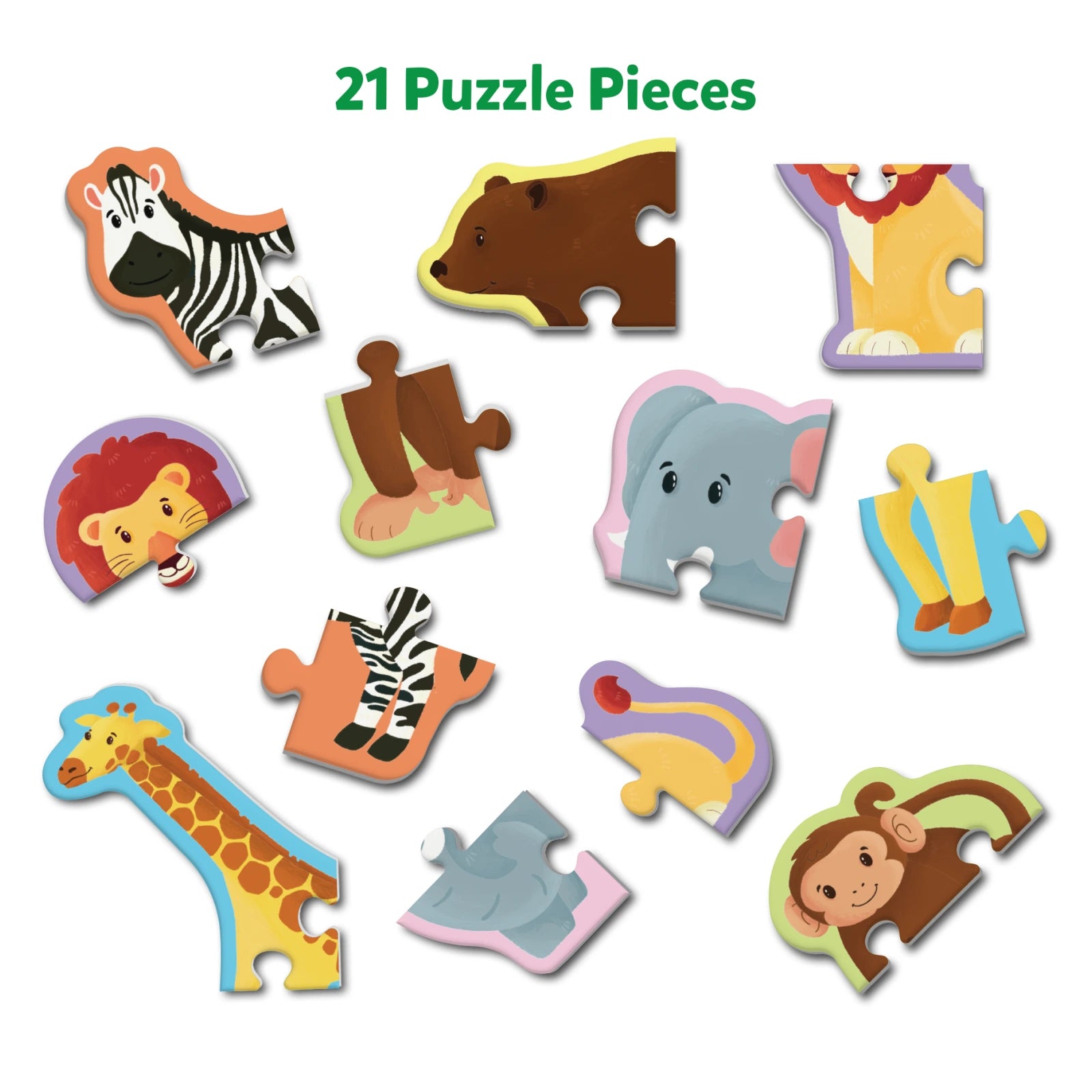 My First Puzzle Set: Wild Animals (ages 3-6)