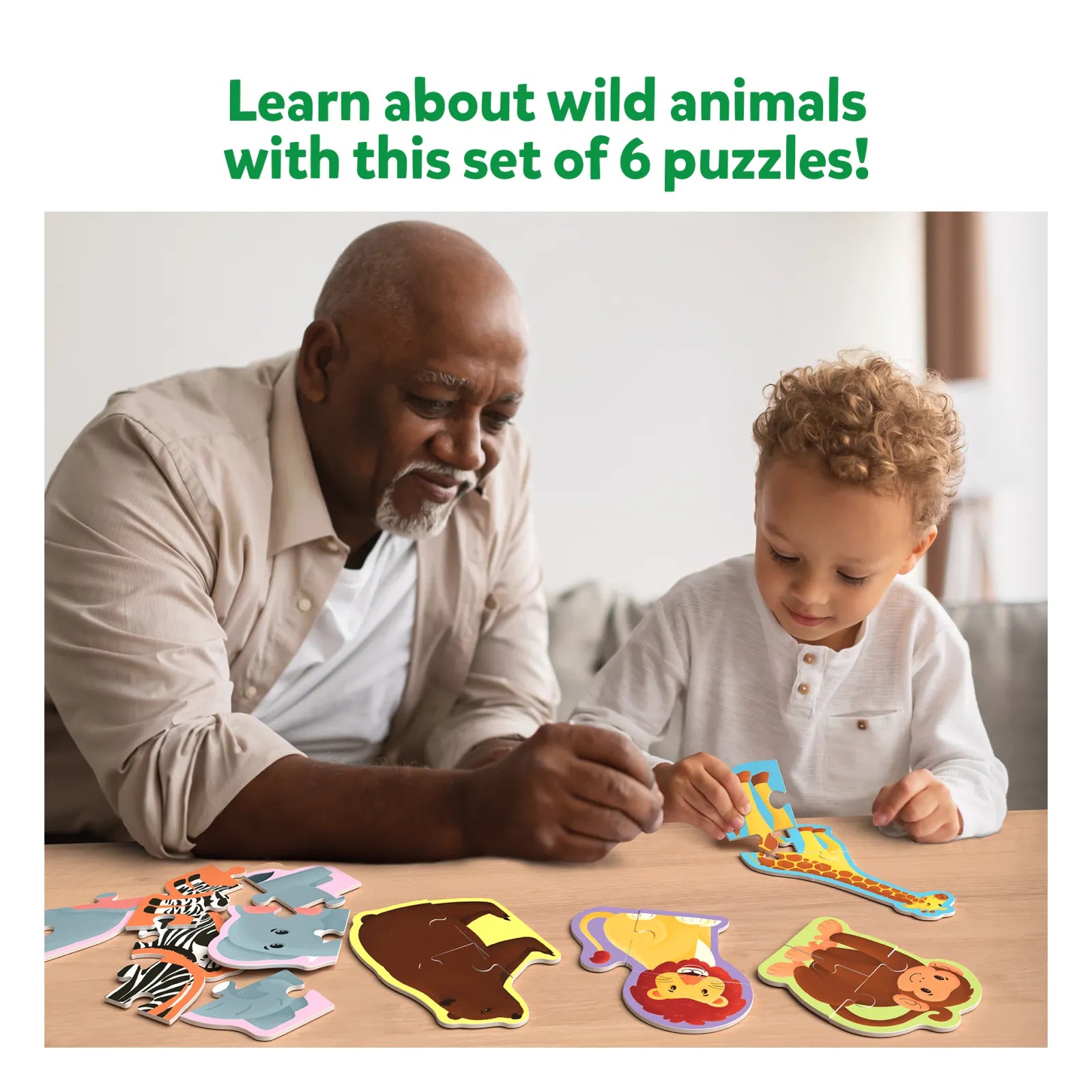 My First Puzzle Set: Wild Animals (ages 3-6)