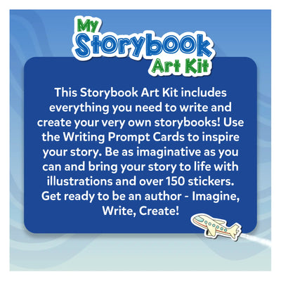 My Storybook Art Kit All My Adventures for kids ages 5-10 with story prompts and stickers