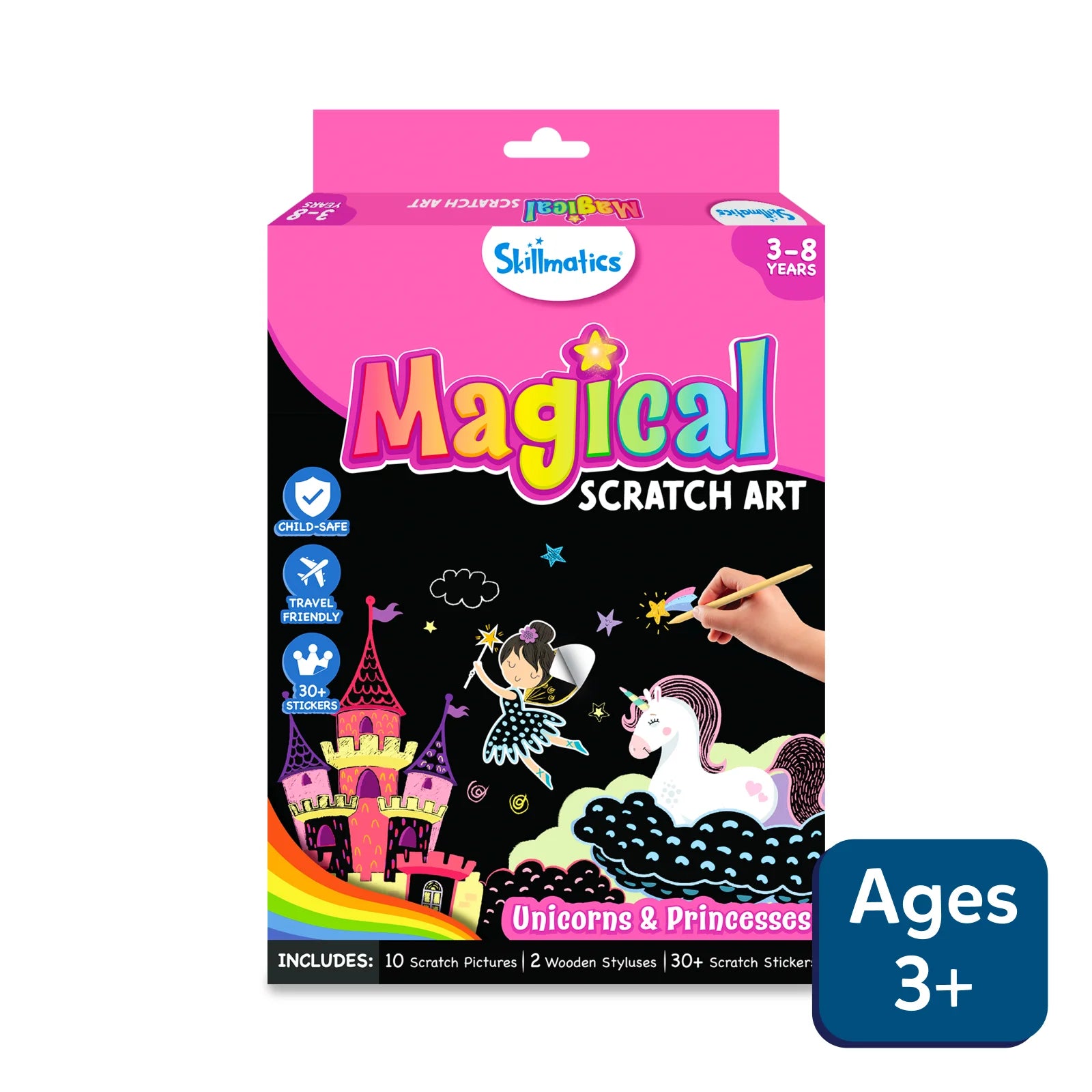 Magical Scratch Art Book: Unicorns & Princesses (ages 3-8)