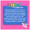 Set of 15 Travel Friendly Magical Scratch Art Kits with Unicorns and Princesses for Kids