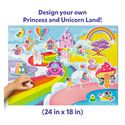 Colorful Magnetic Play Set for Designing Princess and Unicorn Land for Kids Ages 3-7