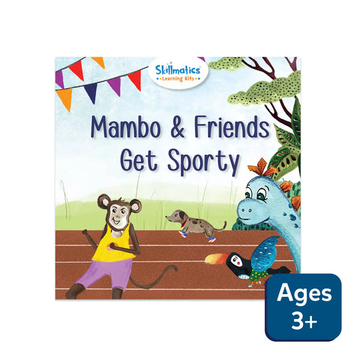 🎁 Mambo & Friends Get Sporty | Fun Learning Storybooks (ages 3+) - Free Gift