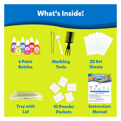 Marbling art kit for creative projects from Playful Colours & Patterns Bundle for ages 3-12