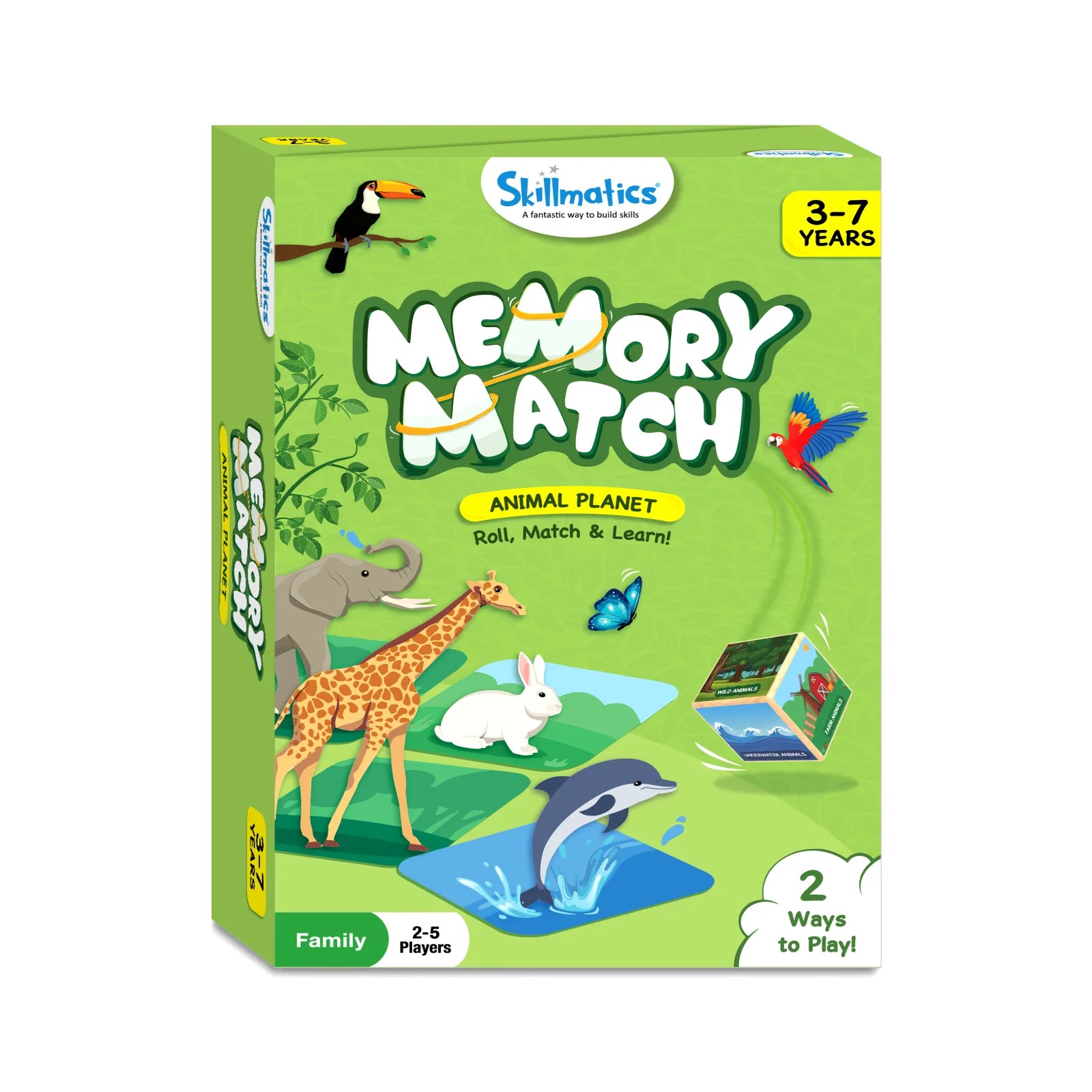Memory Match Board Game: Animal Planet (ages 3-7)