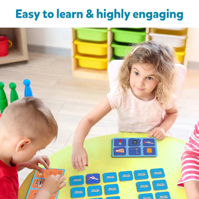Children playing Memory Match with bright colorful cards from the Fun & Fast Memory Game