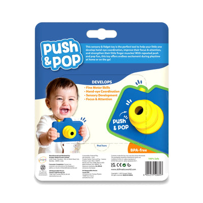 Push & Pop: Camera | Sensory & Fidget Toy (Ages 9-24 months)